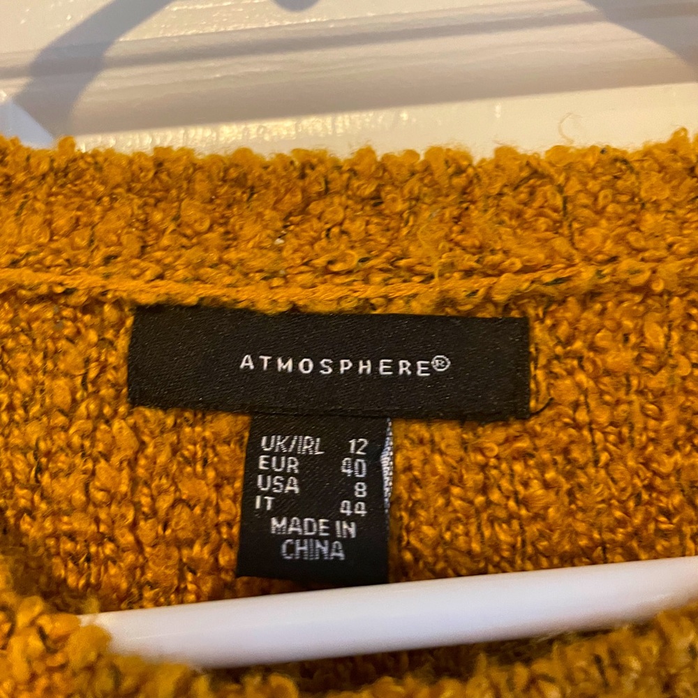 Mustard Yellow Sweater, Size 8